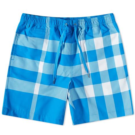 burberry martin check swim trunks